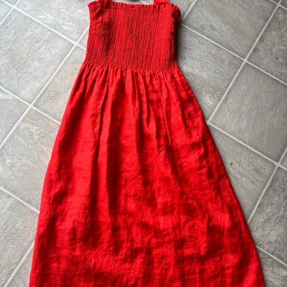 Aritzia Golden Hour Linen Dress XS - Picture 2 of 4